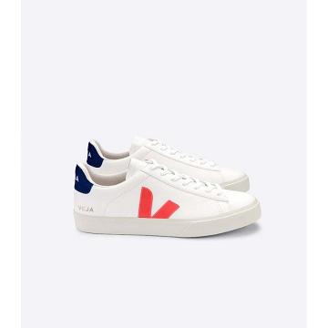 Dámské Low Tops Sneakers Veja CAMPO CHROMEFREE White/Orange/Blue | CZ 601PJJ